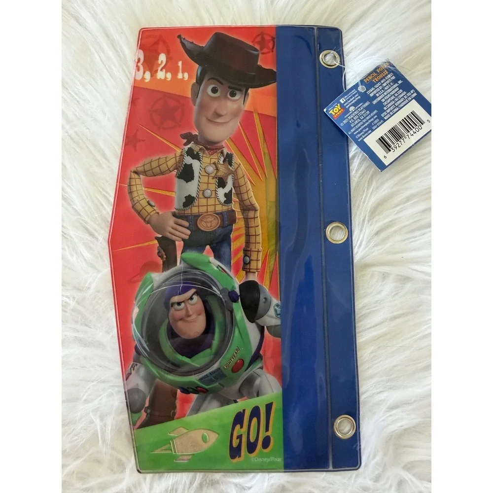 Disney Toy Story Bo Peep Woody Buzz Lightyear 3-Ring Binder Pencil Pouch NWT